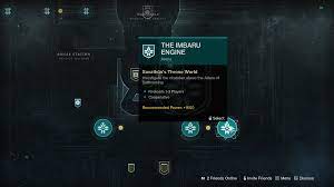 Imbaru Engine is not showing up in Destiny 2