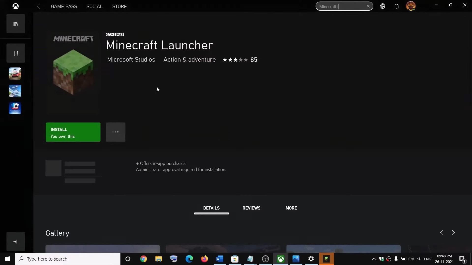 Minecraft launcher file system error
