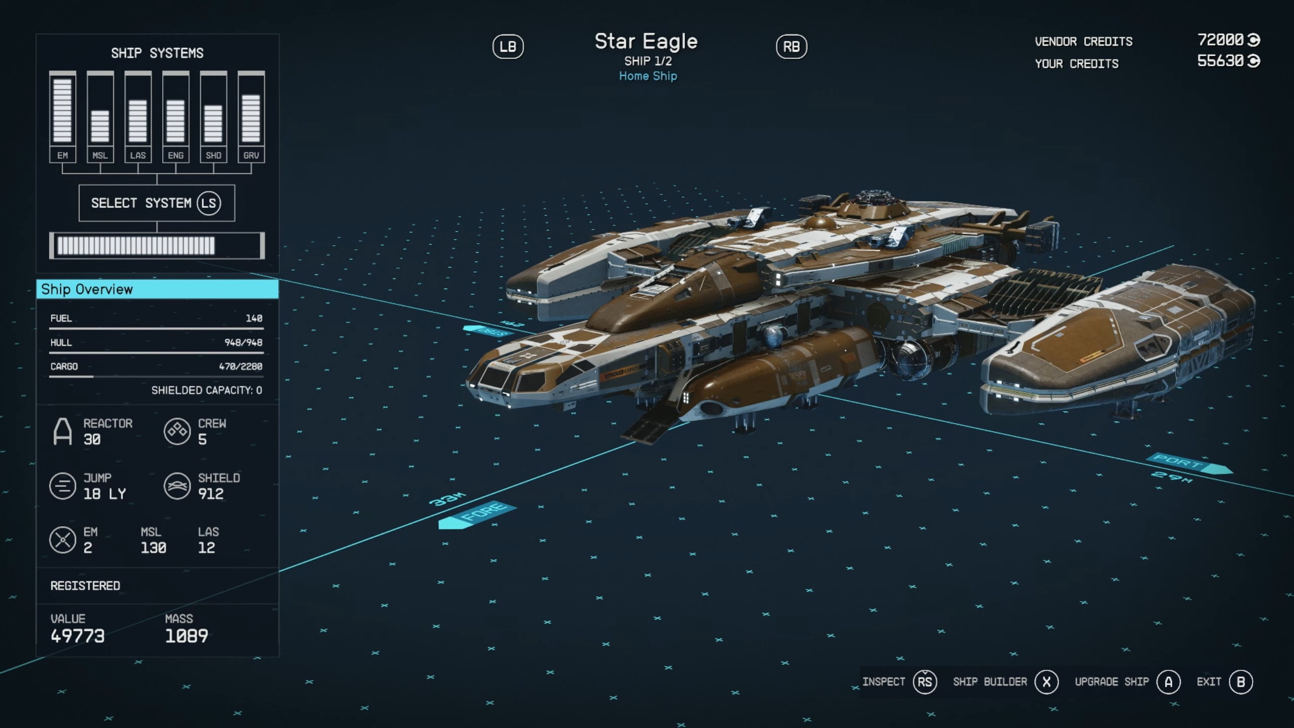 Class A Ships In Starfield Star Eagle