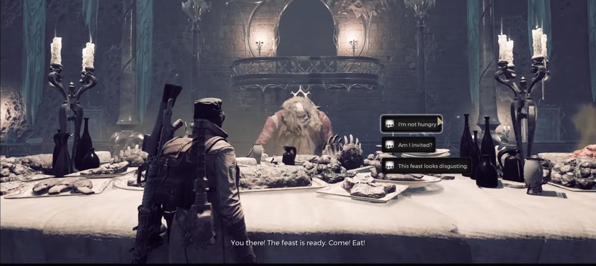 Remnant 2 Great Hall: Eat Food to Initiate the Feast Event