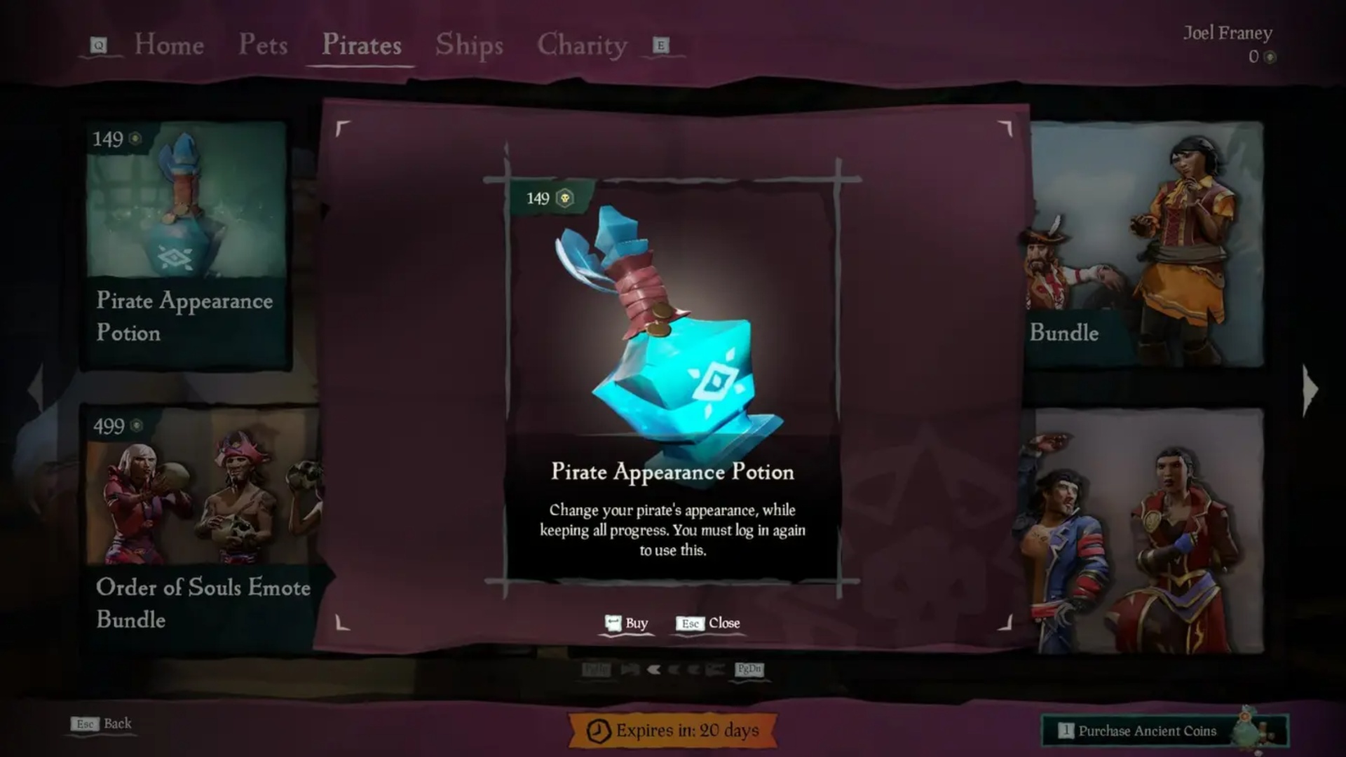 How To Change Character In Sea Of Thieves For Free